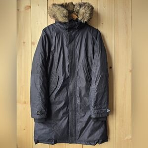 TNA Black Ski & Snow Jacket with Fur Trim